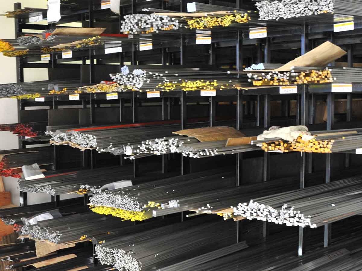We maintain a wide range of types of steel